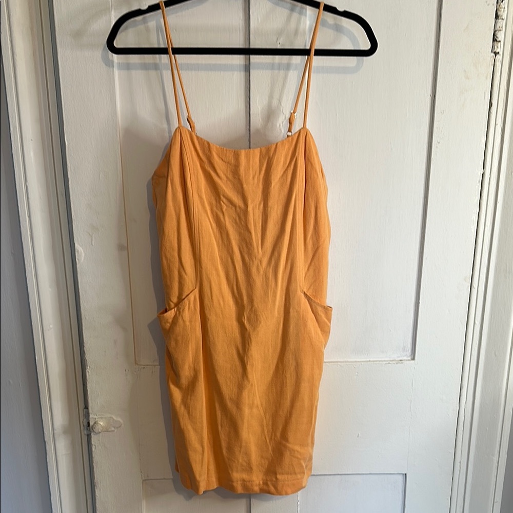 Orange Sleeveless Dress